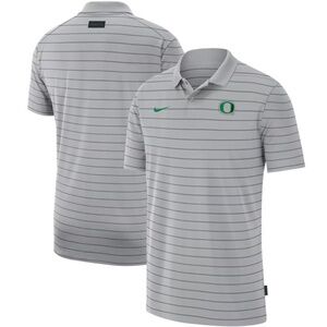 NWT mens large nike Oregon Ducks Coaches early season striped Polo On Field